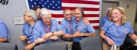 Charles Elachi and colleagues at NASA's Jet Propulsion Laboratory