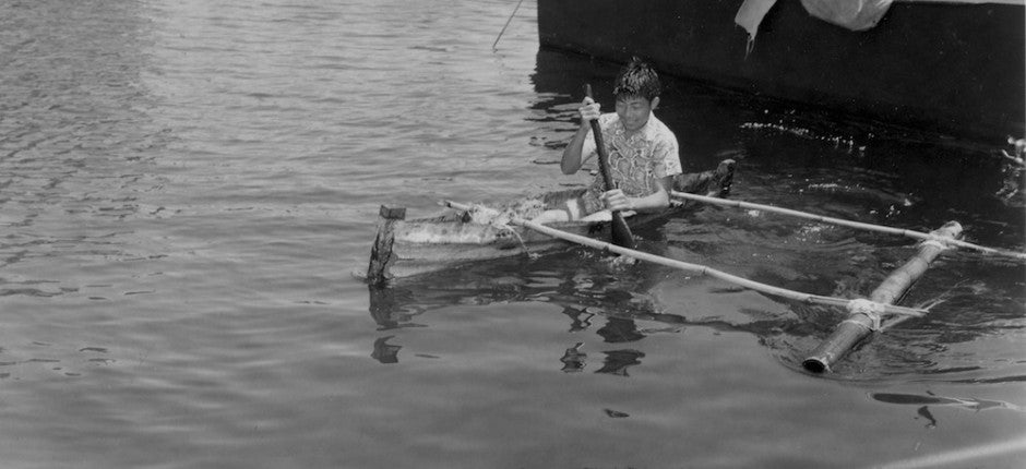 Paul Kodani, canoe, Lyman Museum, Big Island, Hawaii