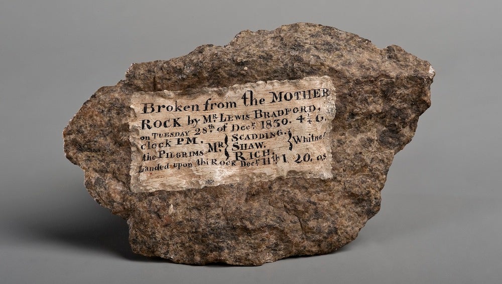 A piece of Plymouth Rock.