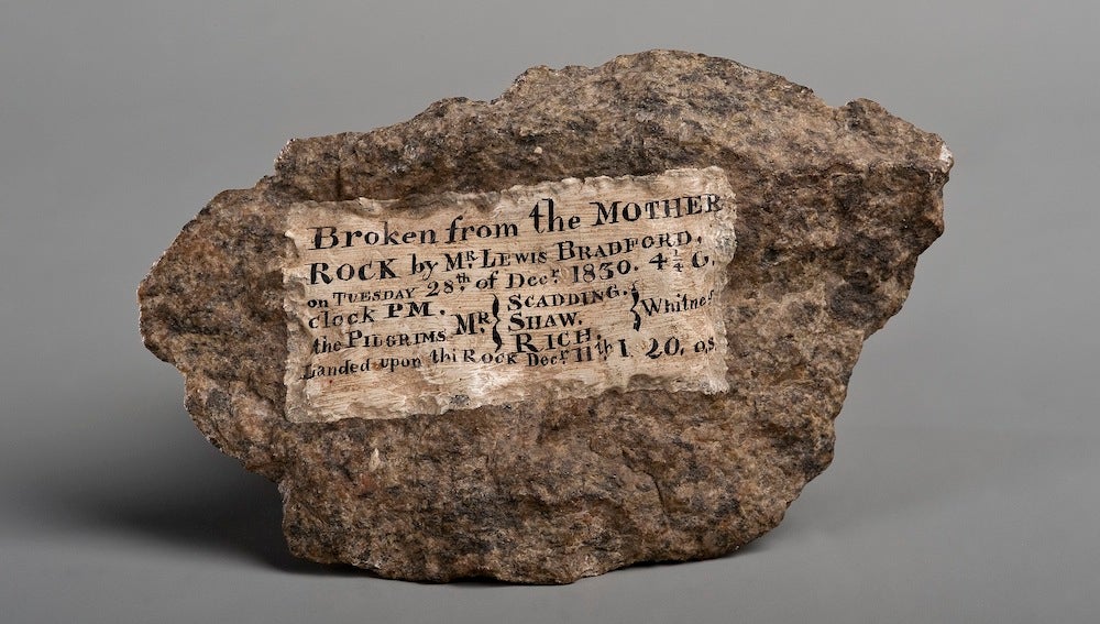 A piece of Plymouth Rock.