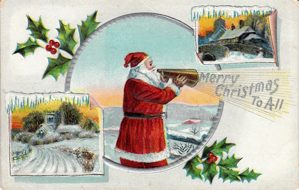 Daniel Gifford, Christmas, postcard
