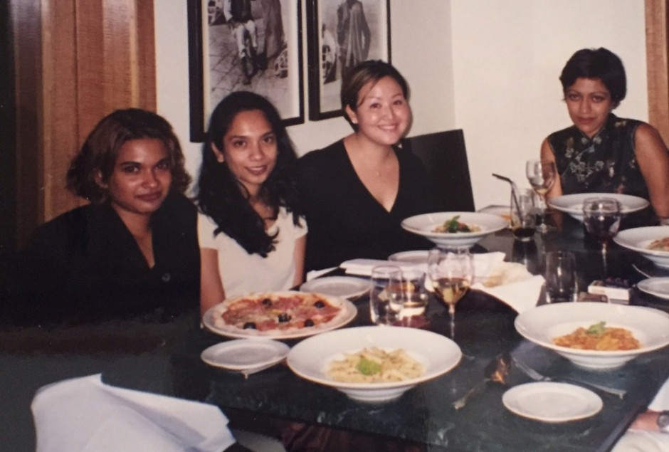 The author (second from the right) with co-workers in Kuala Lumpur. 
